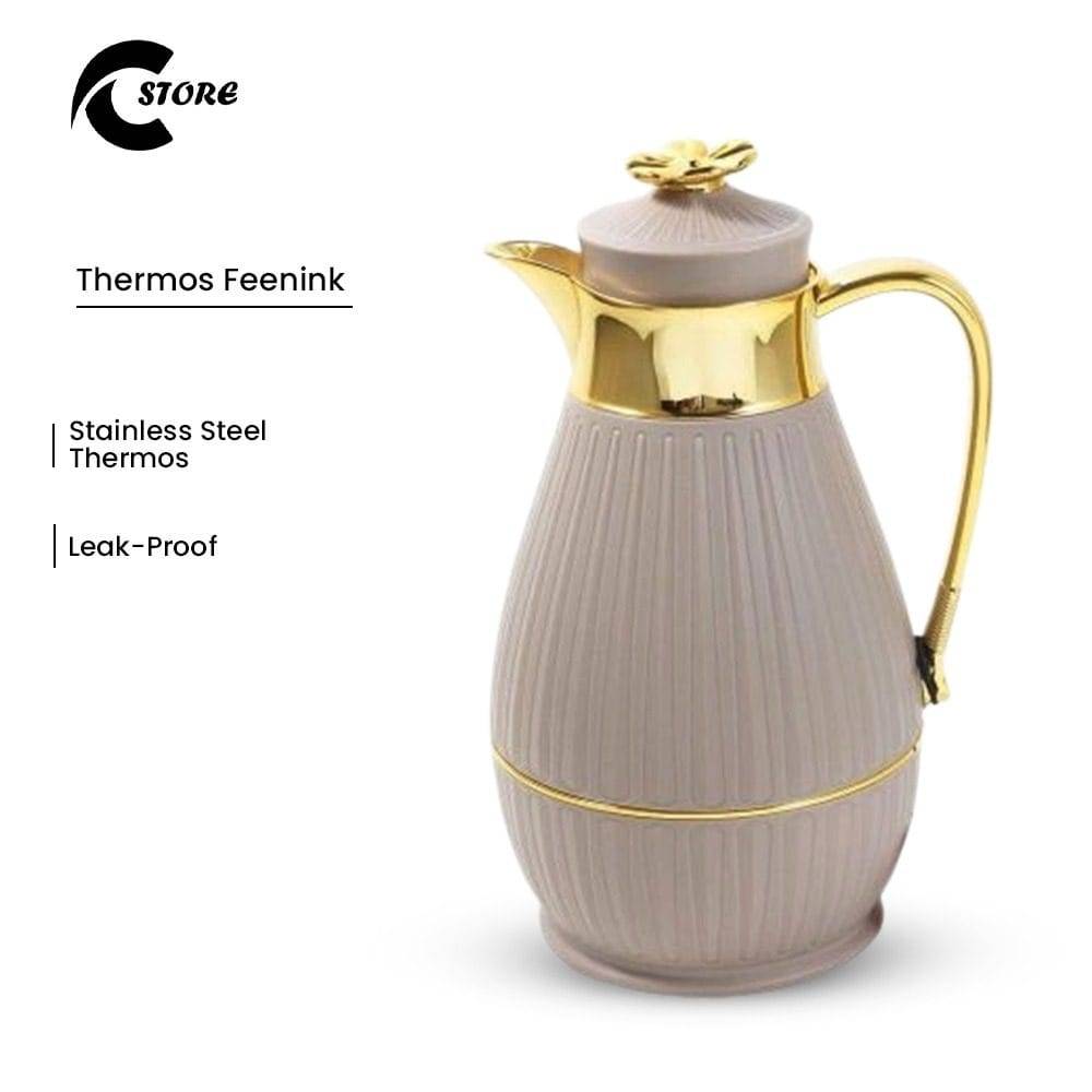 Thermos Feenink | DT-100 | Stainless Steel Insulated Water Bottle | Leak-Proof, Durable, and Stylish Thermos for Travel and Everyday Use