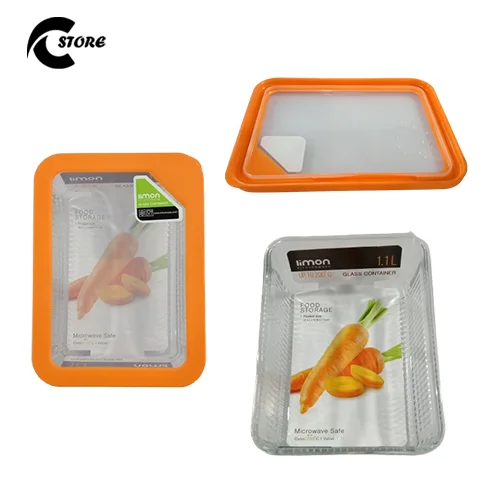Limon Glass Container SQ 1.1 L | Airtight, Oven &amp; Microwave Safe Food Storage | Ideal for Baking, Storing &amp; Reheating Meals