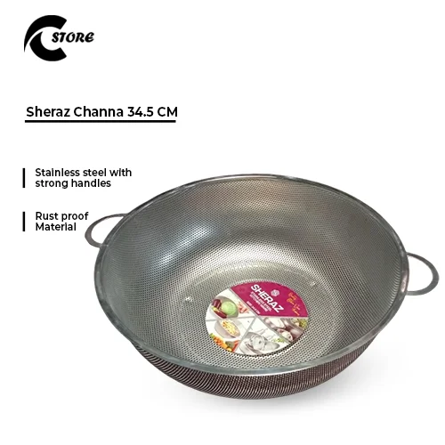 Sheraz Channa Multipurpose Kitchen Tool | Available in Different Sizes | Stainless Steel Fruit Basket, Vegetable Basket &amp; Washer