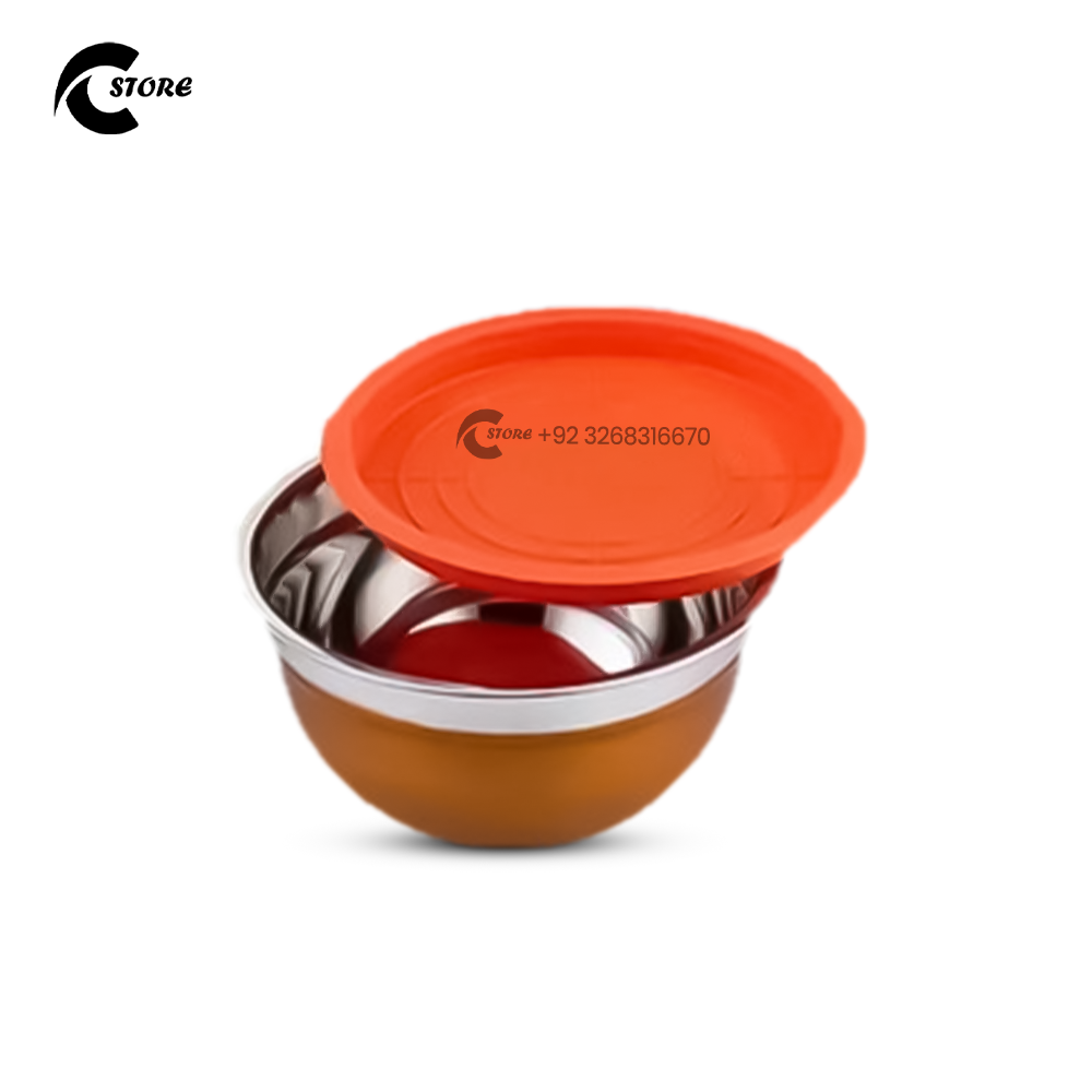 Stainless Steel Salad Bowl | Different Sizes | Colorful, Airtight, Durable &amp; Mirror Finish for Soup, Salad &amp; More