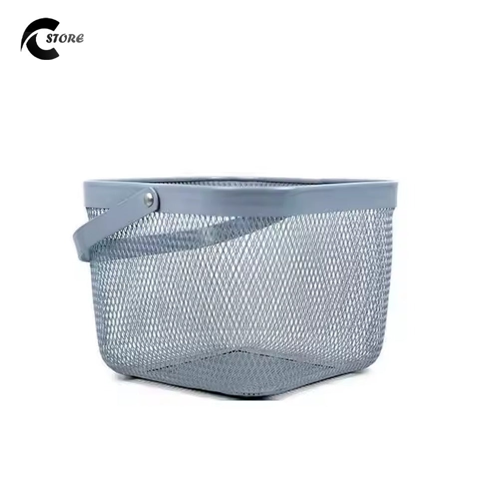 Metal Basket Large | Durable Wire Storage Basket for Healthcare, Supermarkets &amp; Grocery Stores