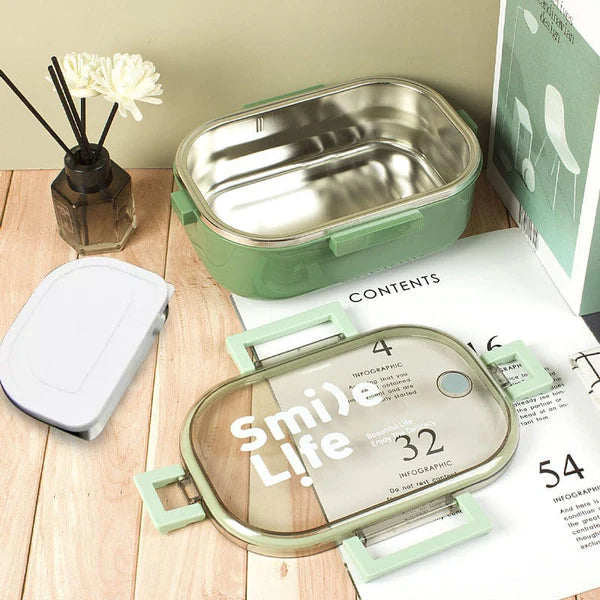 920ml Round Stainless Steel Lunch Box for Kids &amp; Adults | Hot &amp; Cold Insulated Lunchbox