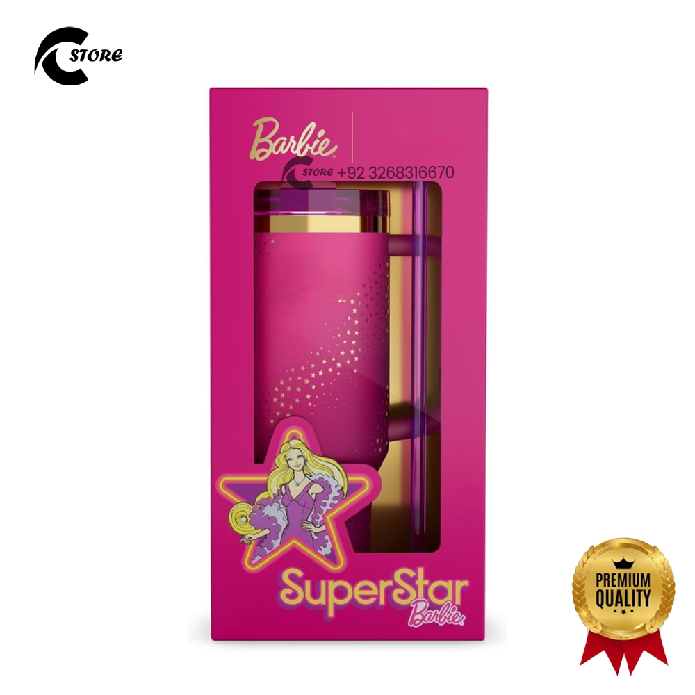 Stanley Barbie Tumbler 1.8L | Premium Stainless Steel Travel Mug With Handle & Straw | Leak-Proof, Vacuum Insulated & BPA-Free | Stanley Tumbler | Stanley Quencher