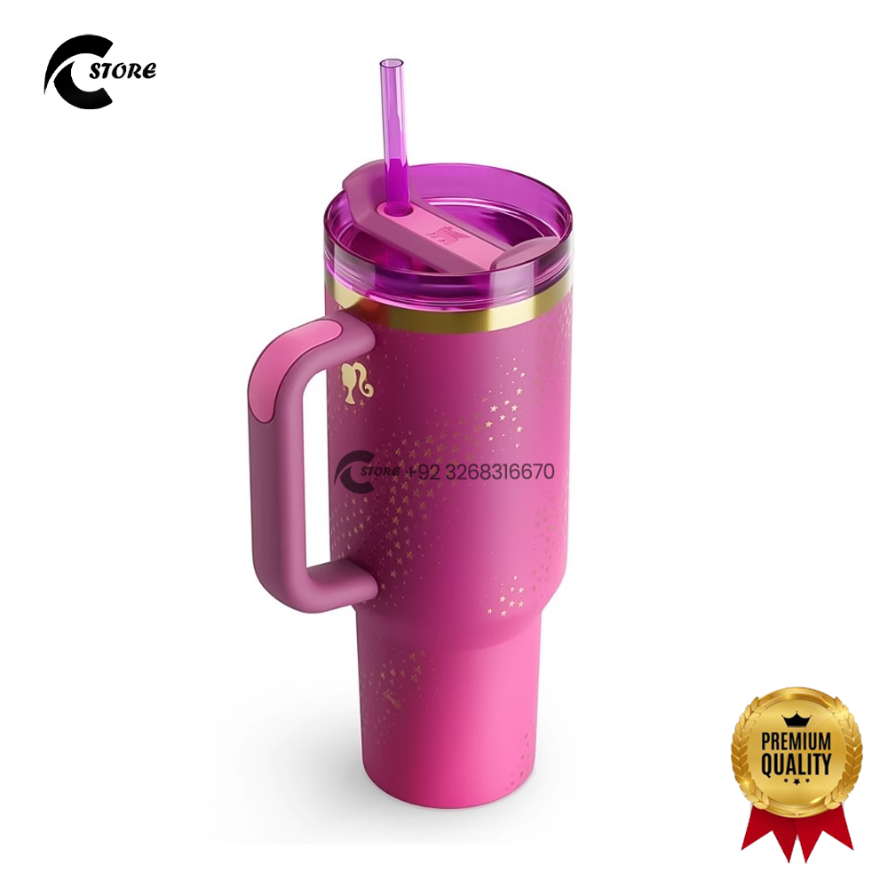 Stanley Barbie Tumbler 1.8L | Premium Stainless Steel Travel Mug With Handle & Straw | Leak-Proof, Vacuum Insulated & BPA-Free | Stanley Tumbler | Stanley Quencher