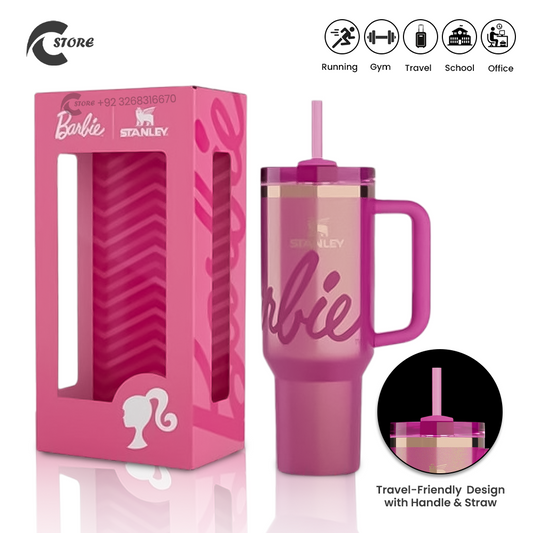 Stainless Steel Stanley x Barbie Tumbler 1.8L | Premium Travel Mug With Handle & Straw | Leak-Proof, Vacuum Insulated & BPA-Free