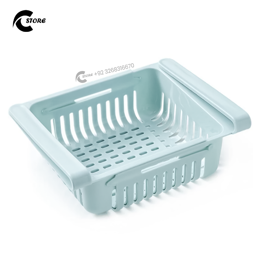 Imperial Adjustable Refrigerator Basket | Drawer Type Partition Frame Organizer for Fridge Storage | Expandable, Durable & Space-Saving Design