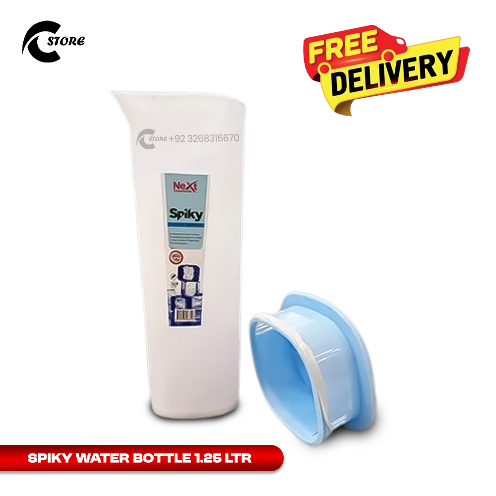 Spiky Water Bottle | 1.25 Ltr | High Quality Durable Plastic