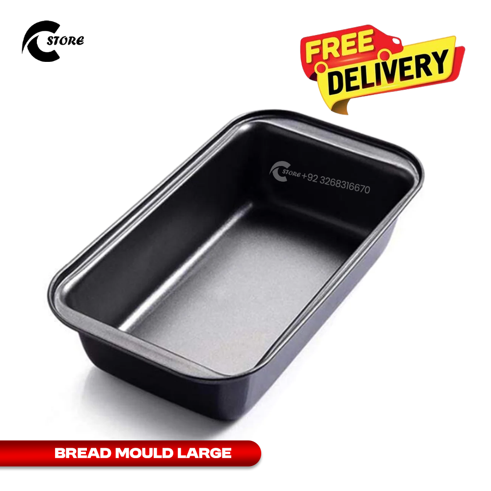 Large Non-Stick Bread Loaf Pan | Fruit Cake Mold | Rectangular Baking Tray | Bakeware Tool