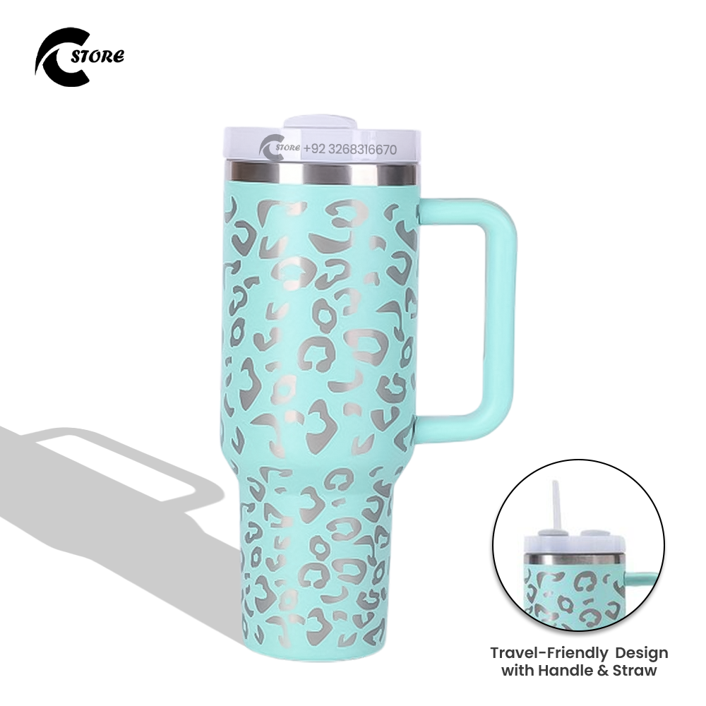 Stanley Oserlo Tumbler 1200ml | Large Capacity Vacuum Insulated Stainless Steel Travel Cup with Handle & Straw | Leak Proof & Non-Slip