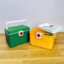 Swiss Medicine Box With Lockable Feature| First Aid Storage | Multicolor | Ideal for Storing Medicines & Bandages
