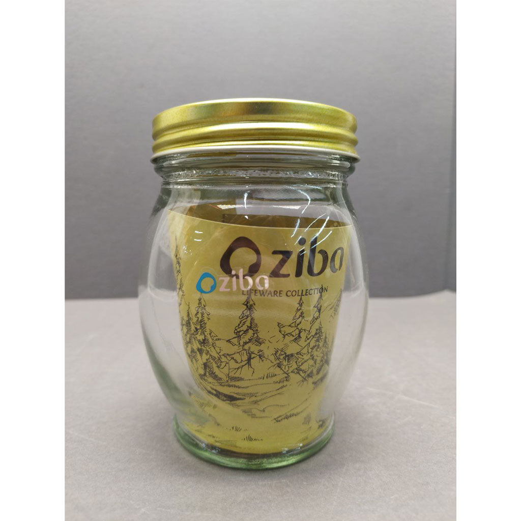 Ziba Jar Small Size | 250 ml | Premium Glass Storage Jar with Metal Lid | Ideal for Spices, Candies &amp; Kitchen Organization