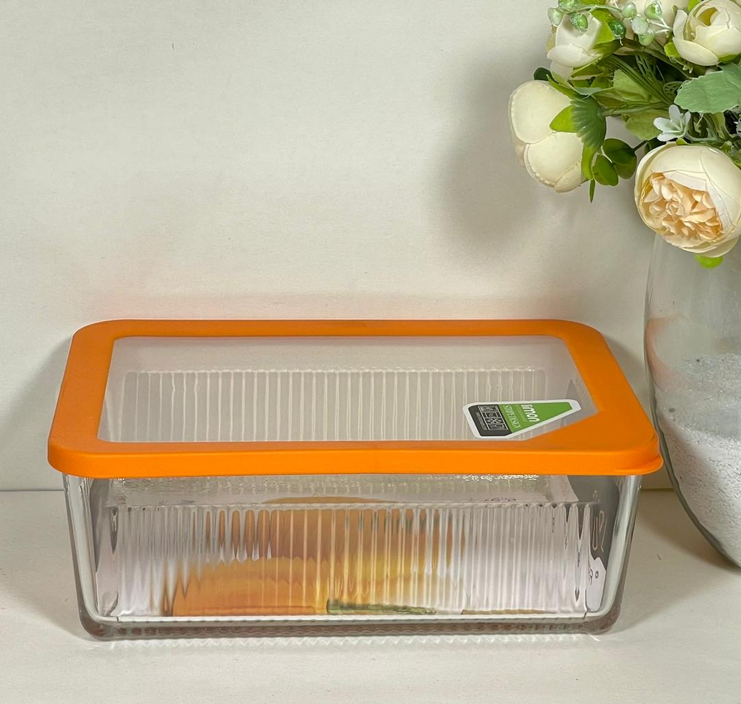 Limon Glass Container 2.25 L | Airtight, Oven &amp; Microwave Safe | Multipurpose Food Storage | Ideal for Storing, Baking, Reheating &amp; Freezing,