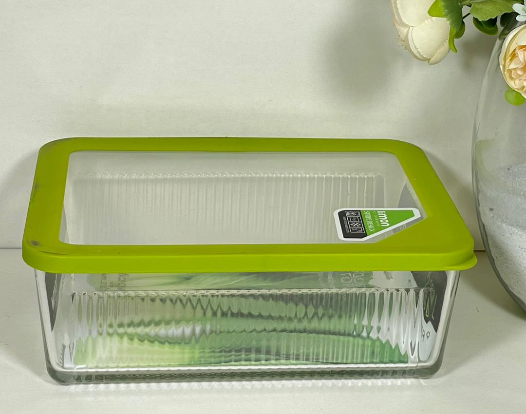 Limon Glass Container 2.25 L | Airtight, Oven &amp; Microwave Safe | Multipurpose Food Storage | Ideal for Storing, Baking, Reheating &amp; Freezing,