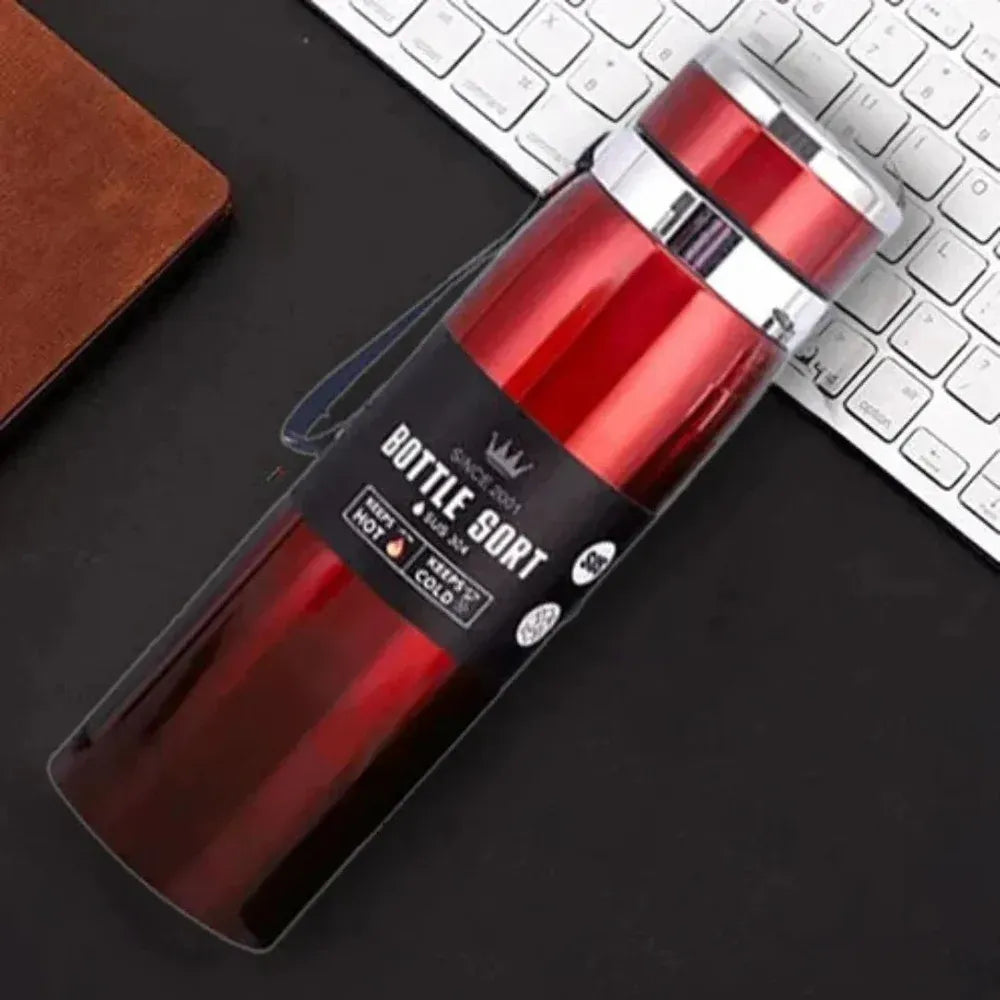 1000ml Sports Water Bottle | Large Capacity Stainless Steel Travel Flask for Hot & Cold Drinks | Outdoor Sports, Office & Winter Gift