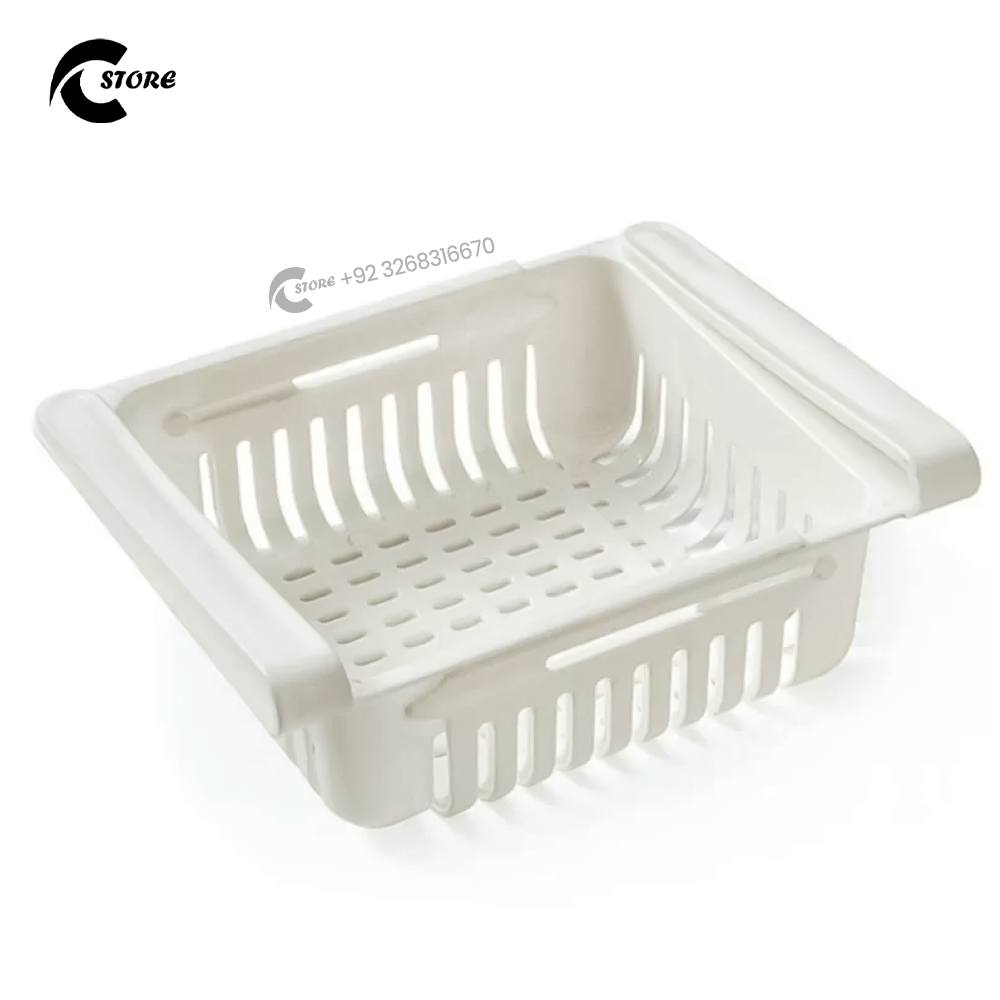 Imperial Adjustable Refrigerator Basket | Drawer Type Partition Frame Organizer for Fridge Storage | Expandable, Durable & Space-Saving Design