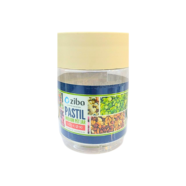 Ziba Pastil Pet Jar | Available in Small &amp; Mini Sizes | Transparent Spice Containers for Kitchen &amp; Pantry Storage