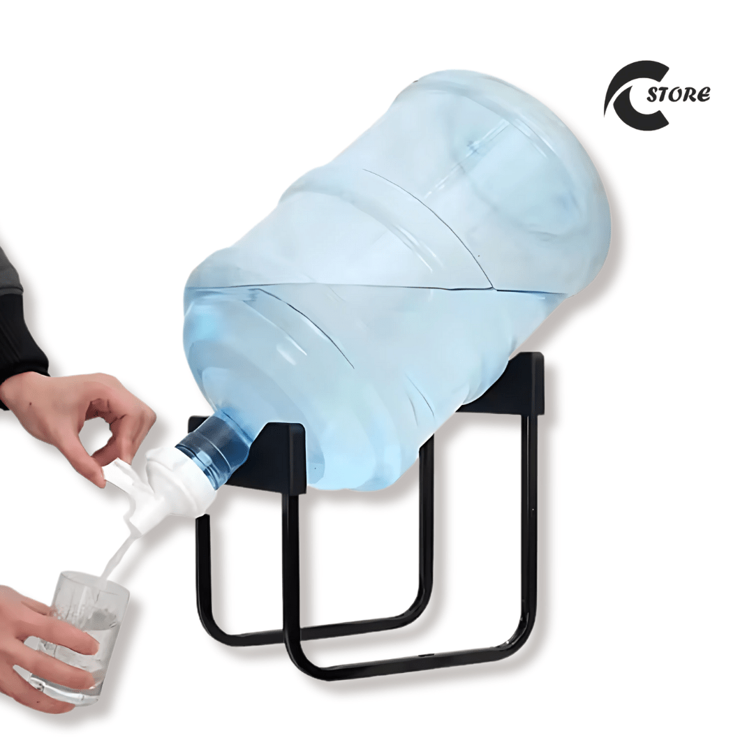 Imperial Water Bottle Stand with Tab | Gallon Water Bottle Holder | Compact and Space Saving | Non-slip Drinking Water Cooler Holder Rack