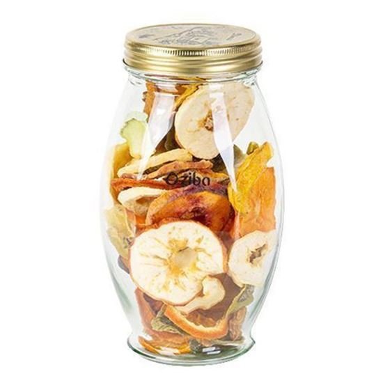 Ziba Glass Storage Jar With Steel Lid | Available in Various Sizes | Airtight Food Container for Spices, Beans, Candy & More 4 Ziba Glass Storage Jar With Steel Lid | Available in Various Sizes | Airtight Food Container for Spices, Beans, Candy & More - Image 4