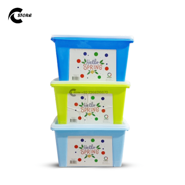 Orient Storage Box X Large | Stackable BPA-Free Plastic Storage Organizer With Lockable Lid | Multi-Purpose for Home, Office, Fridge & More