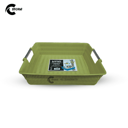 Large Multipurpose Basket With Steel Handle | BPA-Free & Durable | Versatile Storage for Kitchen, Office & Medical Use