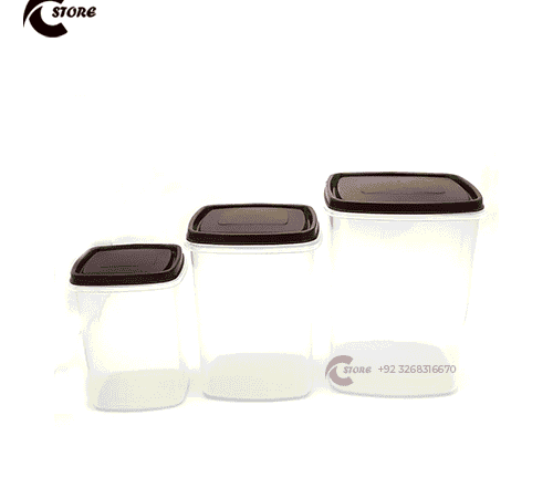 Snack Jar 3 Piece Set | BPA-Free, Airtight & Reusable Storage Containers | Ideal for Home, Kitchen & Shop Use