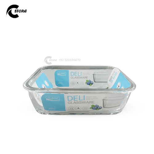 Deli Dish 820ml | Premium Glass Serving Container for Rice, Curries & Food Storage | Microwave Safe