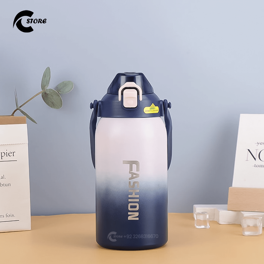 800 ml Stainless Steel Double-Walled Insulated Water Bottle | Leak-Proof Outdoor Water Flask | Gradient Fashion