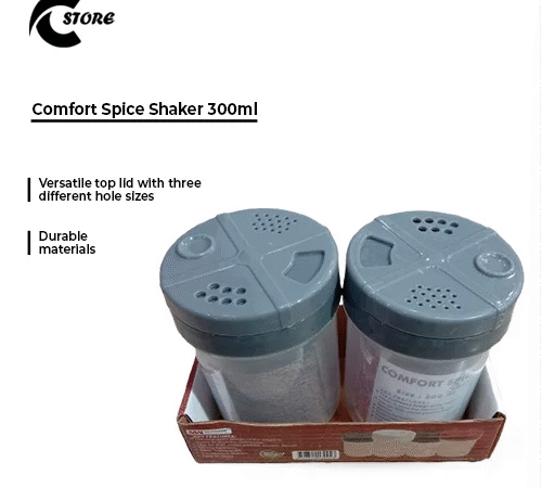 Set of 2 Comfort Spice Shaker | With the Capacity of 300ml | Ergonomic, Durable, and Stylish Spice Dispenser for Kitchen and Dining