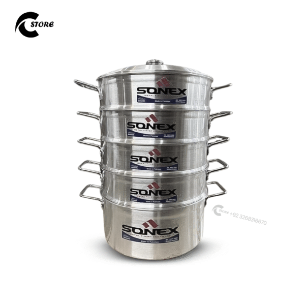 Sonex Galaxy Steamer 5 Layers | High Quality Food Grade Material | Multifunctional Cookware | Allows for Efficient Steaming of Various Ingredients