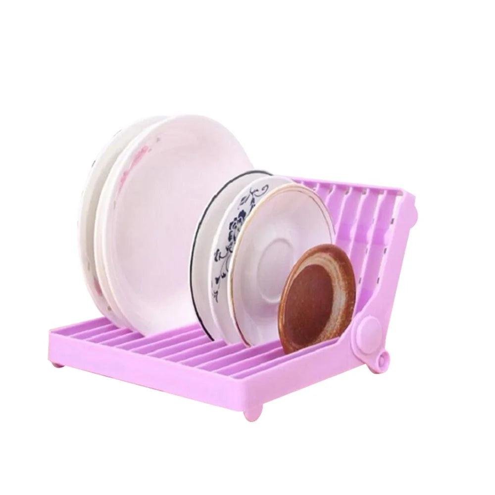 Foldable Plastic Dish Stand Holder | BPA-Free Dish Rack | Foldable, Flexible and Portable Dish Drainer Drying Rack 4 Foldable Plastic Dish Stand Holder | BPA-Free Dish Rack | Foldable, Flexible and Portable Dish Drainer Drying Rack - Image 4