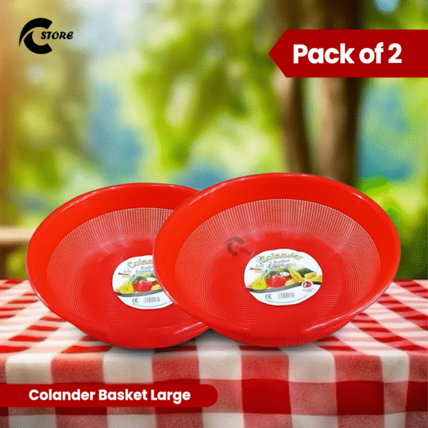 Pack of 2 Colander Basket | Available in Large Size | Multipurpose Basket for Fruits & Vegetables