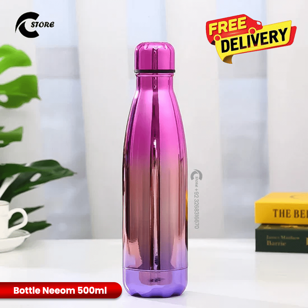 Bottle Neeom 500ml | Insulated Stainless Steel Water Bottle | Eco-friendly, for School, Running, Hiking, and Gym