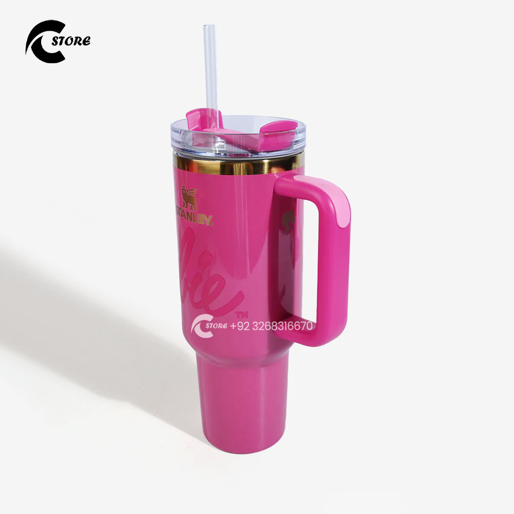 Stanley Barbie 1.8L | Large Capacity Stainless Steel Vacuum Insulated Travel Tumbler with Handle & Straw 2 Stanley Barbie 1.8L | Large Capacity Stainless Steel Vacuum Insulated Travel Tumbler with Handle & Straw - Image 2
