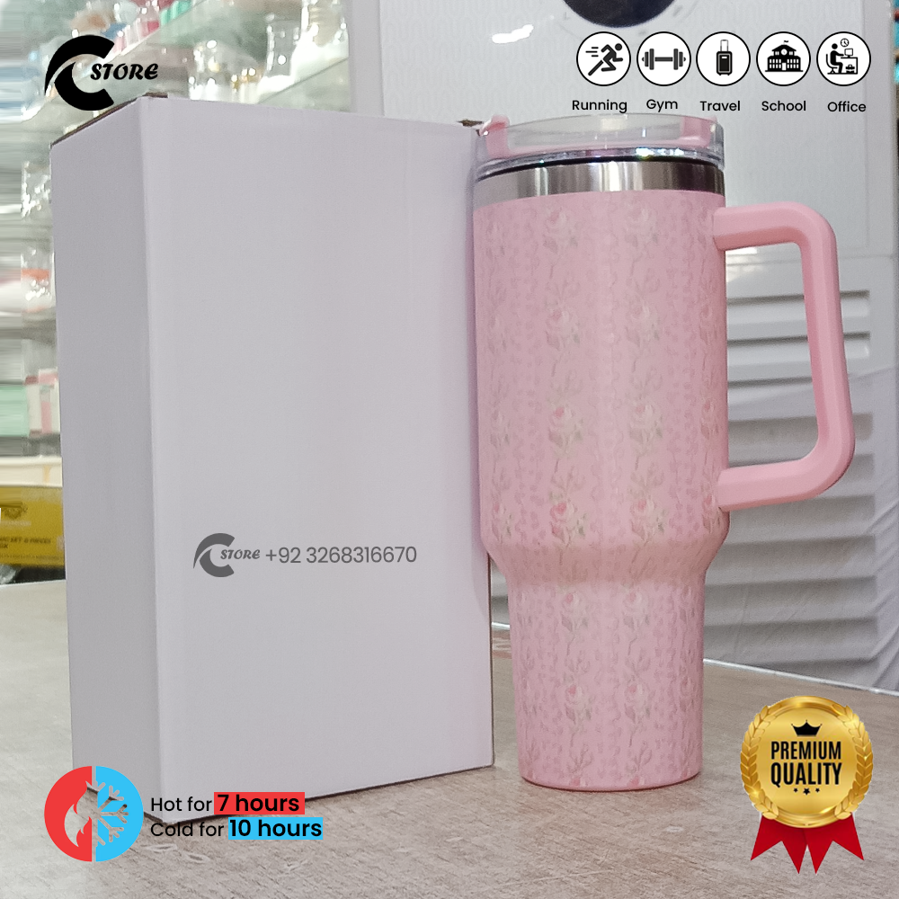 Stanley Flower Tumbler 1.18L | Large Capacity Stainless Steel Travel Tumbler | Leak-Proof, Vacuum Insulated, Non-Slip Base 2 Stanley Flower Tumbler 1.18L | Large Capacity Stainless Steel Travel Tumbler | Leak-Proof, Vacuum Insulated, Non-Slip Base - Image 2