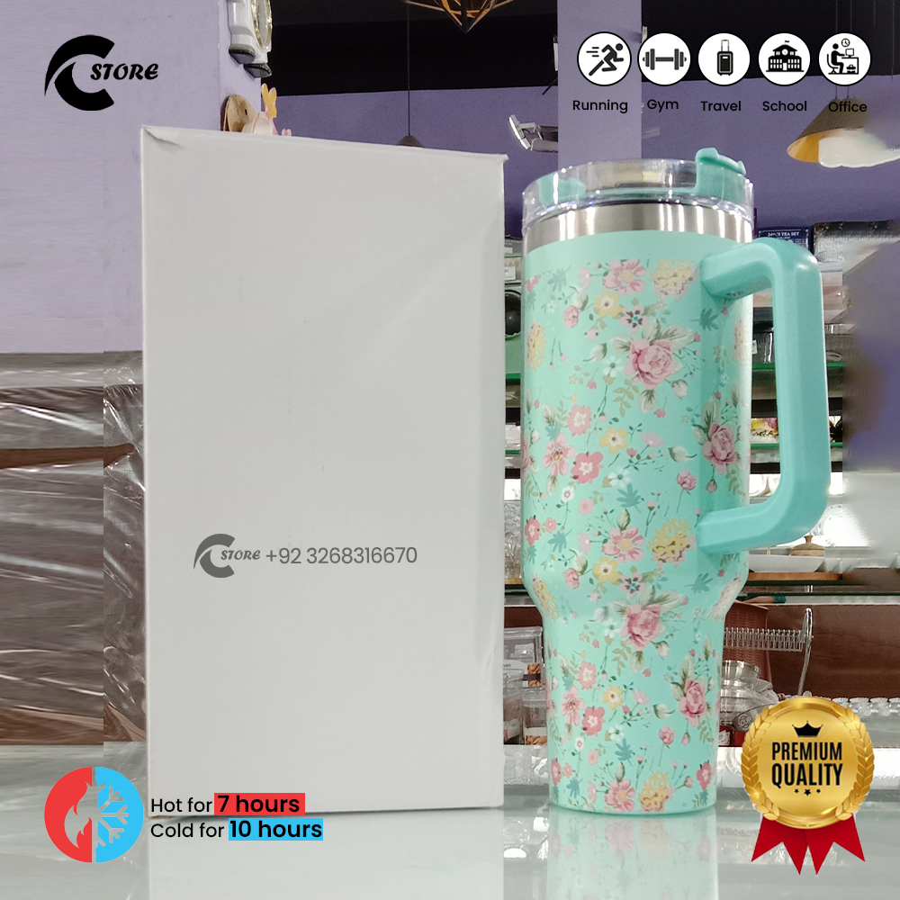 Stanley Flower Tumbler 1.18L | Large Capacity Stainless Steel Travel Tumbler | Leak-Proof, Vacuum Insulated, Non-Slip Base 3 Stanley Flower Tumbler 1.18L | Large Capacity Stainless Steel Travel Tumbler | Leak-Proof, Vacuum Insulated, Non-Slip Base - Image 3