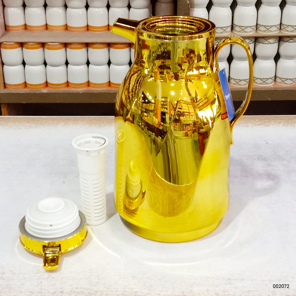 Thermex Imported Gold 2L | Premium Vacuum Insulated Flask | Hot & Cold Beverage Jug with Glass Liner | Large Capacity Thermos 4 Thermex Imported Gold 2L | Premium Vacuum Insulated Flask | Hot & Cold Beverage Jug with Glass Liner | Large Capacity Thermos - Image 4