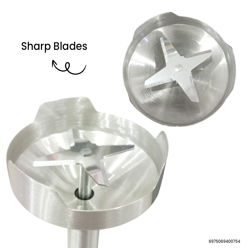 Hand Blender R294 | 600W Powerful Stick Blender with Turbo Mode | Stainless Steel Blades | 4-Blade Design 3 Hand Blender R294 | 600W Powerful Stick Blender with Turbo Mode | Stainless Steel Blades | 4-Blade Design - Image 3