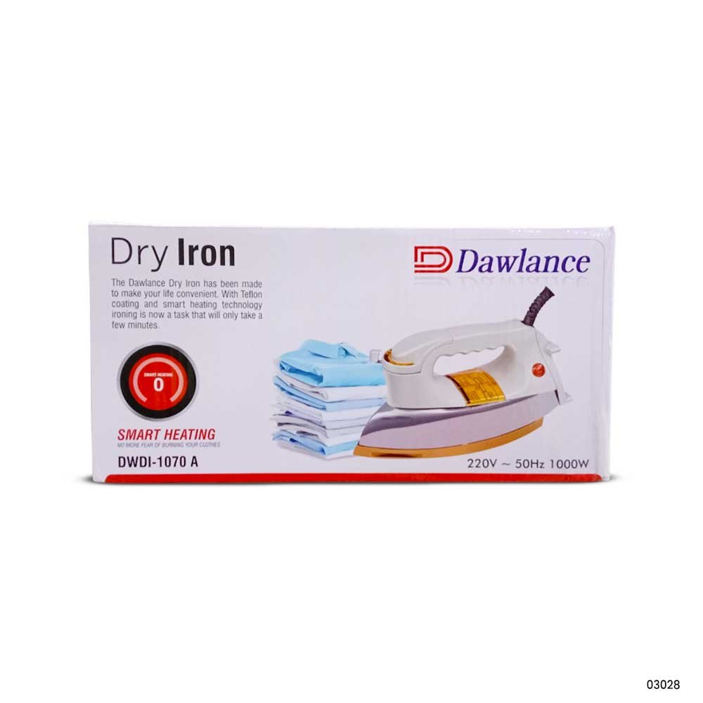 Dawlance/Haier Steam & Dry Iron 1000W | Non-Stick Soleplate | Temperature Control | Self-Clean Function 3 Dawlance/Haier Steam & Dry Iron 1000W | Non-Stick Soleplate | Temperature Control | Self-Clean Function - Image 3