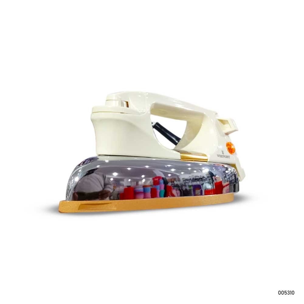 WestPoint WF-80/81/84/98B Deluxe Dry Iron 1000W | Non-Stick Soleplate | 6 Temperature Settings | Ergonomic Grip 4 WestPoint WF-80/81/84/98B Deluxe Dry Iron 1000W | Non-Stick Soleplate | 6 Temperature Settings | Ergonomic Grip - Image 4