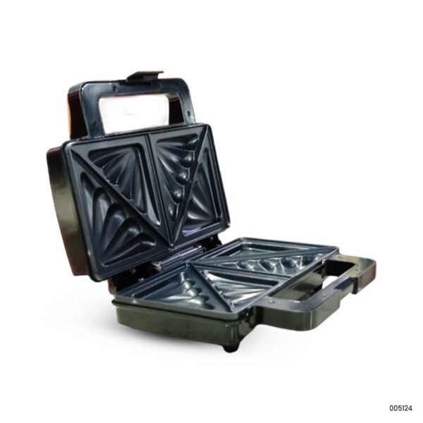 Cookworks 4-Slice Sandwich Maker | Non-Stick Toastie Toaster with Reheat Function & Cool-Touch Handle