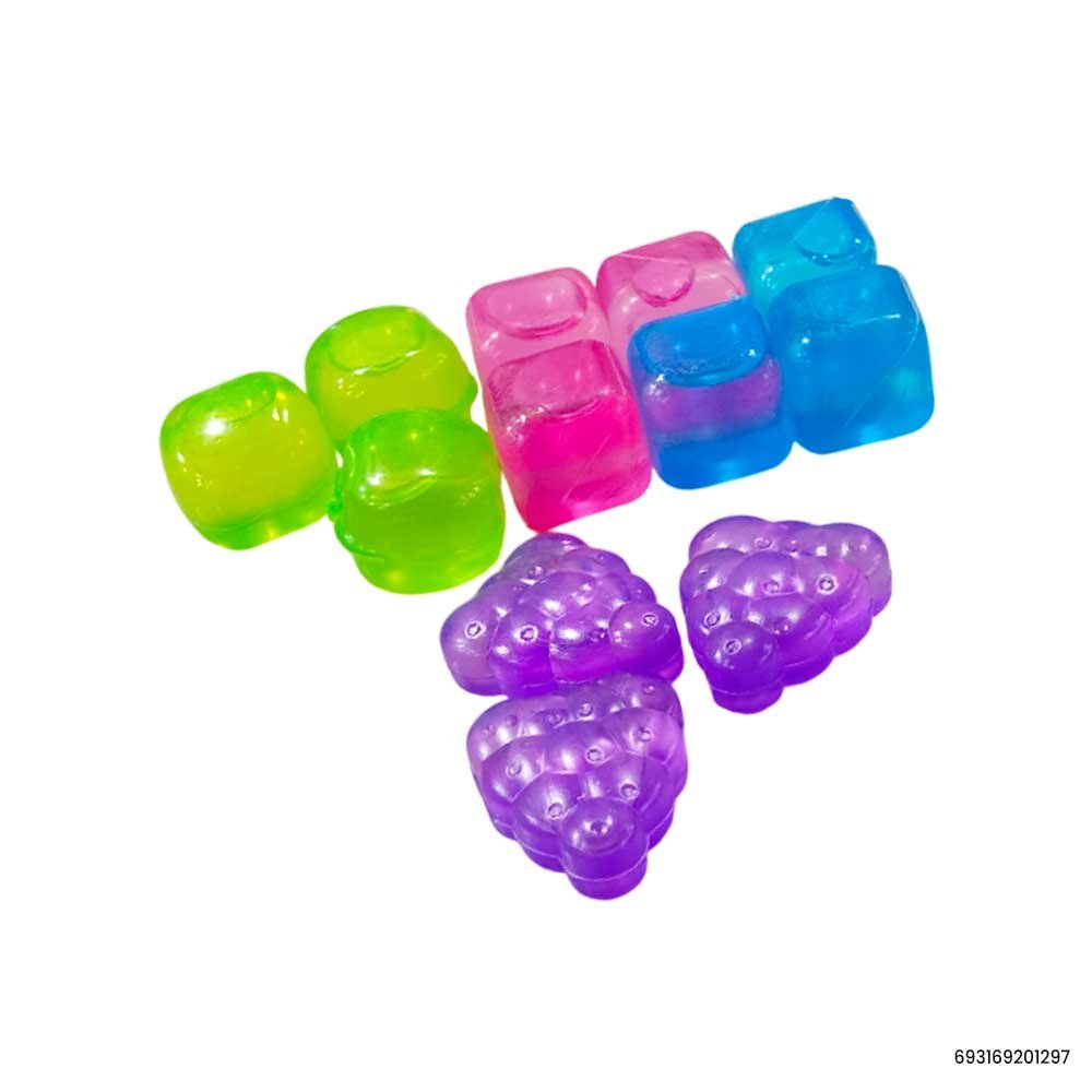 Reusable 12pcs Plastic Refreezable Ice Cubes | Different Shapes Fruit Shape Plastic Ice Cubes for Cold Drinks 2 Reusable 12pcs Plastic Refreezable Ice Cubes | Different Shapes Fruit Shape Plastic Ice Cubes for Cold Drinks - Image 2