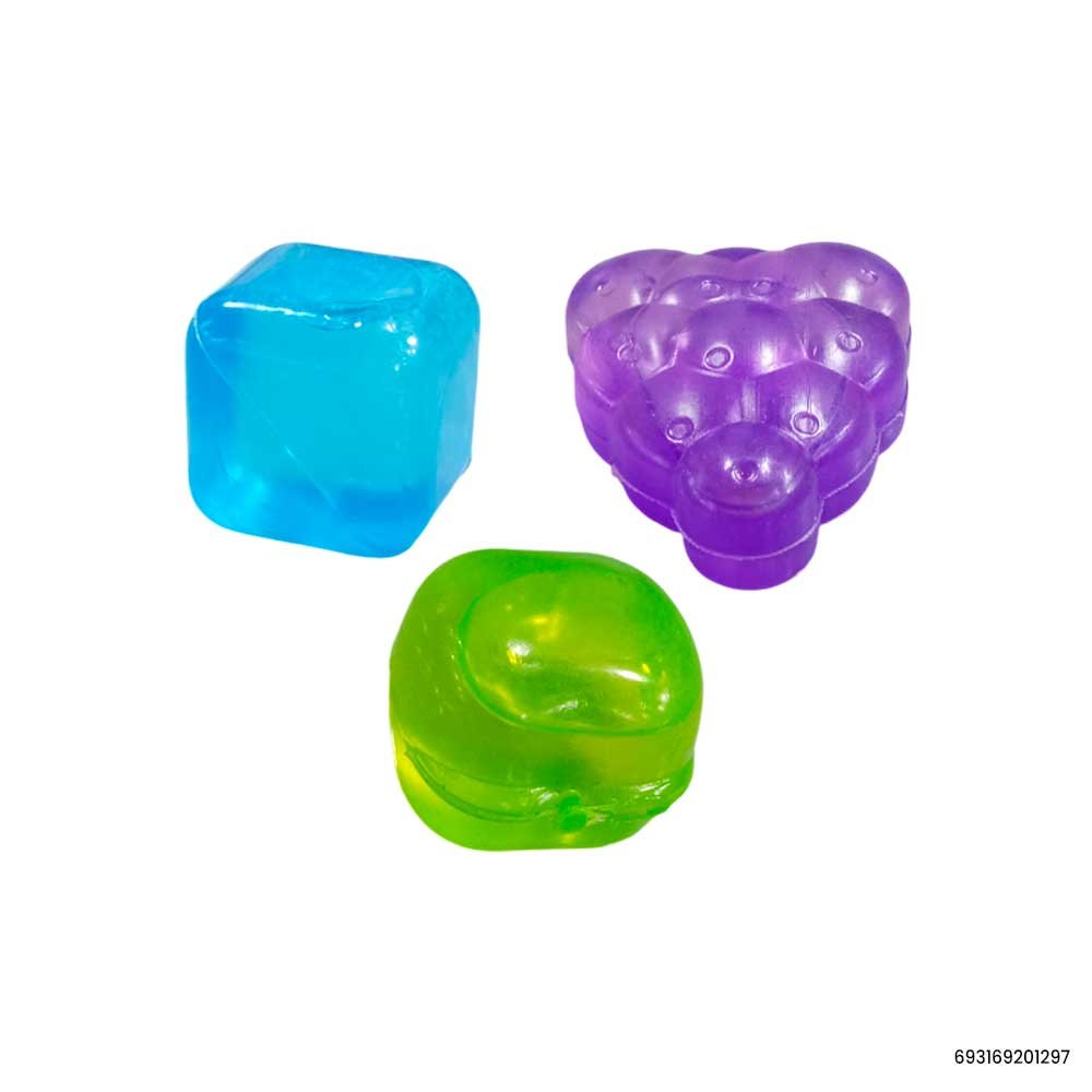 Reusable 12pcs Plastic Refreezable Ice Cubes | Different Shapes Fruit Shape Plastic Ice Cubes for Cold Drinks 4 Reusable 12pcs Plastic Refreezable Ice Cubes | Different Shapes Fruit Shape Plastic Ice Cubes for Cold Drinks - Image 4