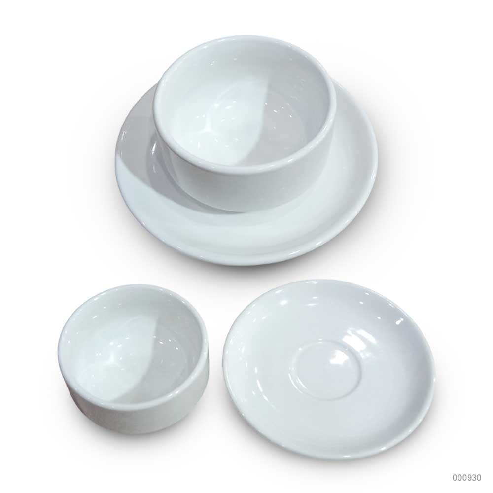Set of 2 Premium White Porcelain Saucer | Round Ceramic Small Plate for Tea & Coffee Cups | Durable, Microwave Safe Drinkware 2 Set of 2 Premium White Porcelain Saucer | Round Ceramic Small Plate for Tea & Coffee Cups | Durable, Microwave Safe Drinkware - Image 2