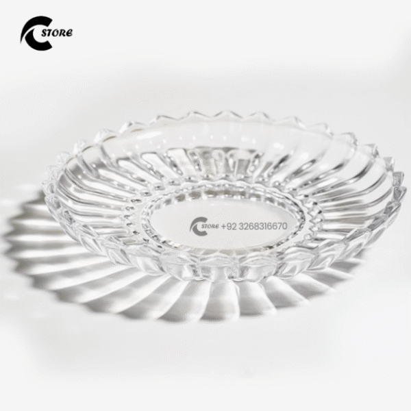 Crystal Coaster 1131 – Set of 6 Elegant Crystal Glass Coasters | Modern Design, Spill Absorbing & Furniture Protectors