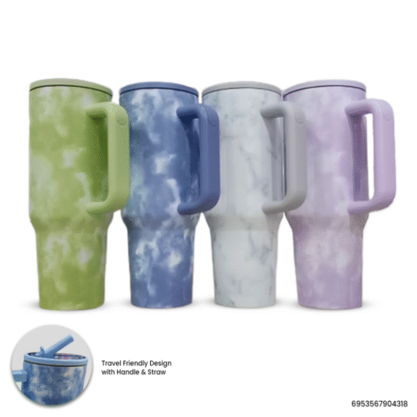 Stanley Hydro Flower 431 – 40 oz Stainless Steel Vacuum Insulated Travel Tumbler | Leak-Proof with Straw & Ergonomic Handle