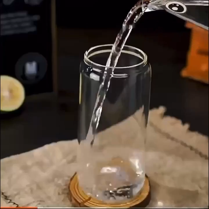 400ml Round Glass Cup with Glass Straw & Wooden Lid | Imported High-Quality Coffee Glass, Milk Glass, Juice & Soda Cup 6 400ml Round Glass Cup with Glass Straw & Wooden Lid | Imported High-Quality Coffee Glass, Milk Glass, Juice & Soda Cup - Image 6