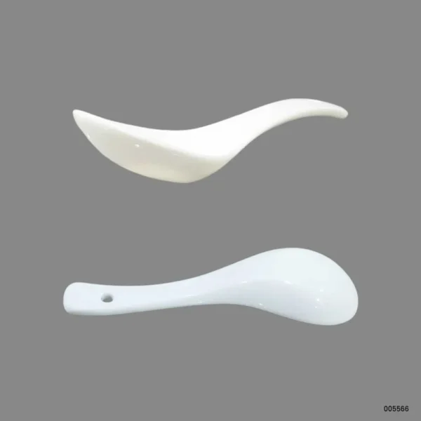 5 Pcs Ceramic Soup Spoons | Premium Asian Spoons for Soup, Ramen & Dessert Spoons