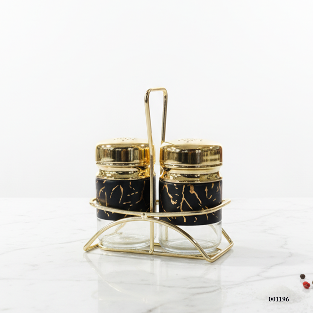 2Pcs Salt & Pepper Shakers with Stand | Spice Storage Jars for Kitchen & Dining Table | Durable & Elegant Seasoning Organizer 3 2Pcs Salt & Pepper Shakers with Stand | Spice Storage Jars for Kitchen & Dining Table | Durable & Elegant Seasoning Organizer - Image 3