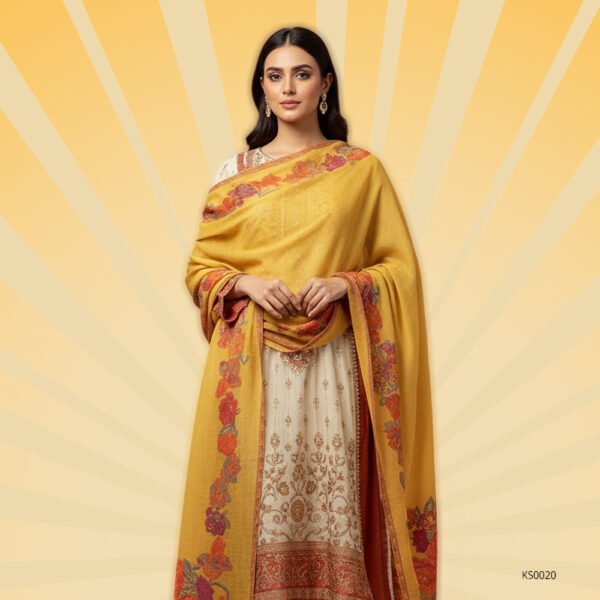 Grace Weave Floral Shawl