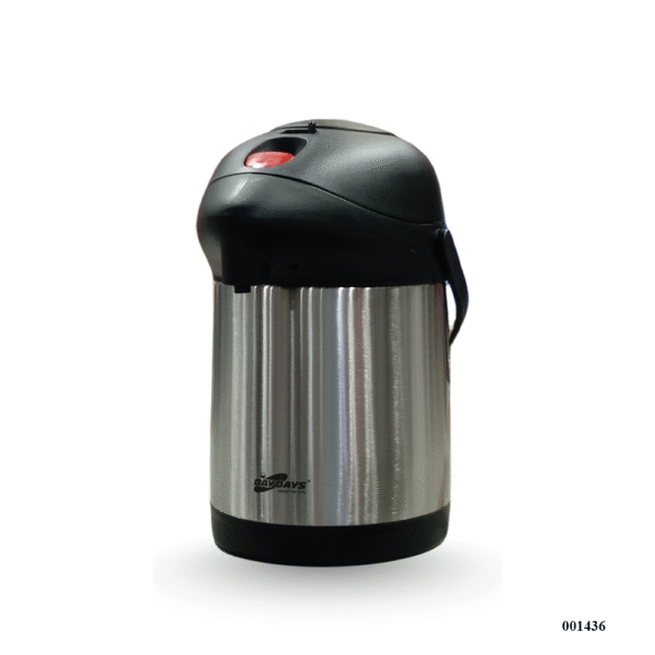 2.5L Premium Stainless Steel Tea Coffee Drinks Vacuum Flask Thermos Jug | Hot & Cold Vacuum Flask | 12–24 Hours Thermal Insulation | Durable Air Pump Vacuum Pot